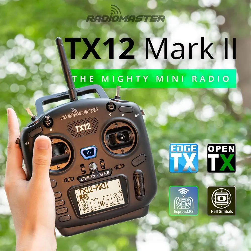 RadioMaster TX12 MKII 2.4G CC2500, ExpressLRS ELRS 16CH EdgeTX / OpenTX ȣȯ    ý